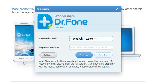 wondershare dr fone registration code crack